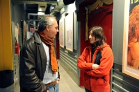 Il regista e giornalista Massimiliano Cocozza, con la regista argentina Eleonora Menutti